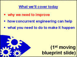 Sample presentation: 1st moving blueprint slide