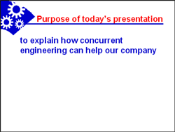 Sample ending: repeated purpose slide